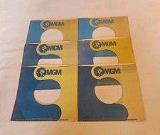 45 RPM 7" RECORD SLEEVES CO. SLEEVE 6 PACK SEE PHOTOS MGM Records SLV357