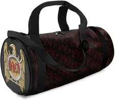 Slayer - Rocksax - Slayer - Gold Eagle Logo - Duffle Bag with Double Handles (Bl
