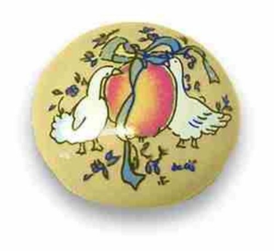 #ad #ad 1 5 16quot; Geese With Blue Ribbon Ceramic Knob $1.31