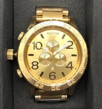 NIXON watch chronograph A083-502 gold