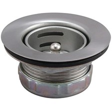 Keeney 879TPC Basket Strainer, 2-13/16 in Dia, Stainless Steel, Polished Chrome,