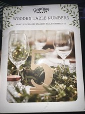 New ginger ray 1-12 wooden table numbers