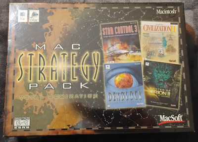 Big Box Mac Strategy Pack - Total Domination - MacSoft 4 Games Factory Sealed