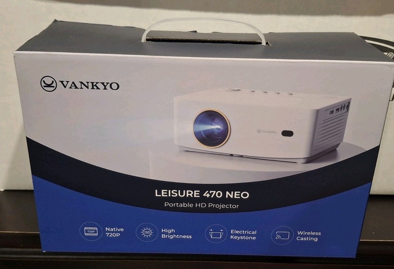 VANKYO Leisure 470 Neo Portable HD Projector 720P Wireless Casting HDMI USB