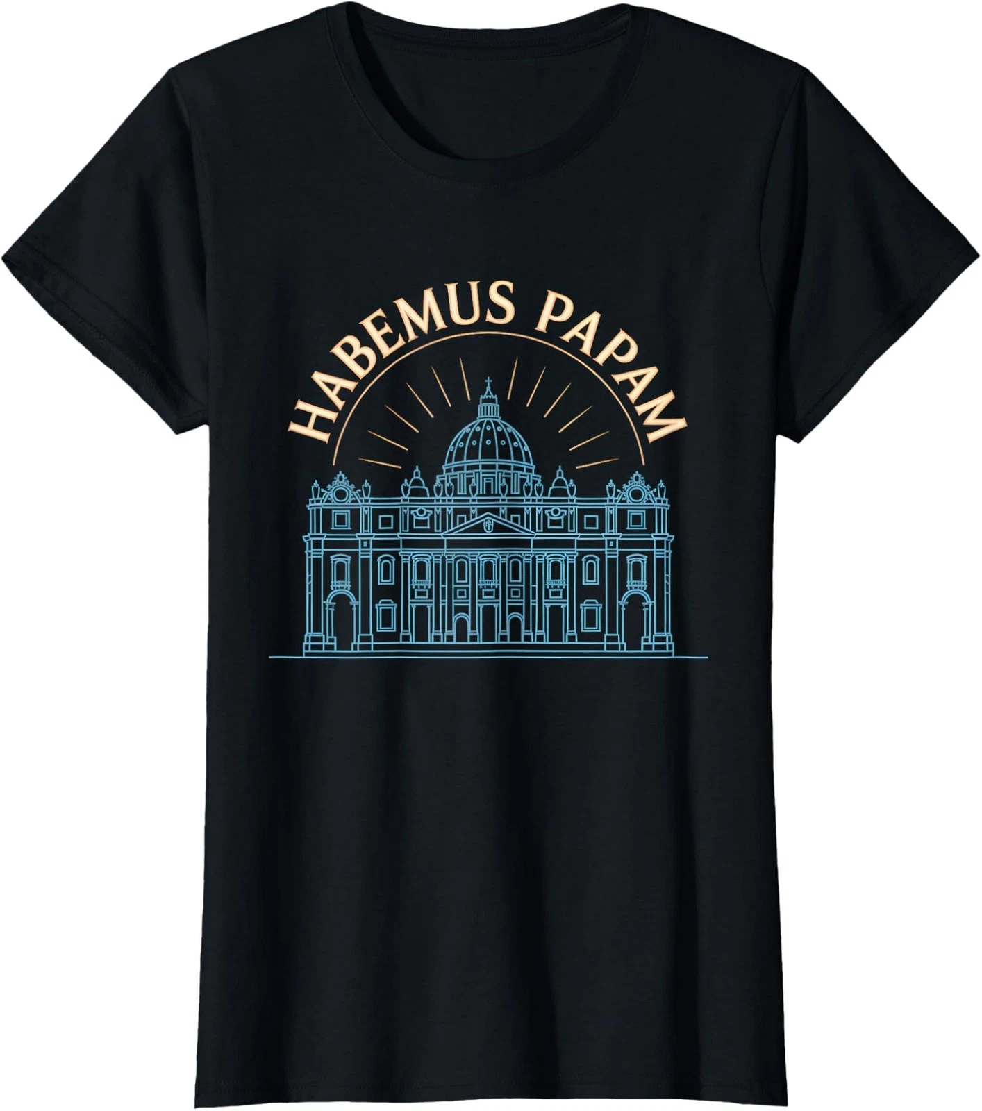 Cool Habemus Papam Design Election Pope Christian Ladies' Crewneck T-Shirt