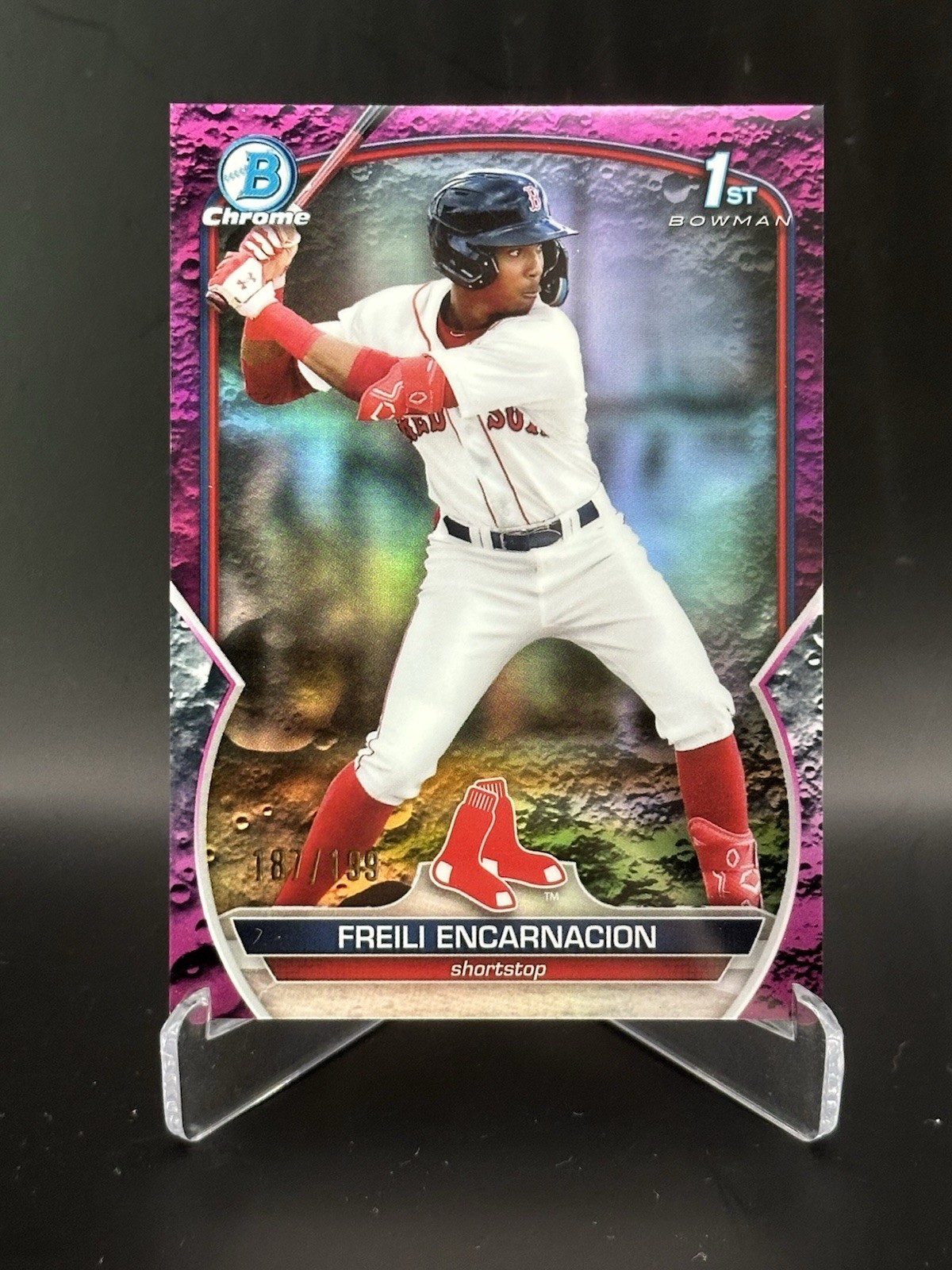2023 Bowman Chrome Prospects Freili Encarnacion #BCP-117 Fuchsia Refractor /199