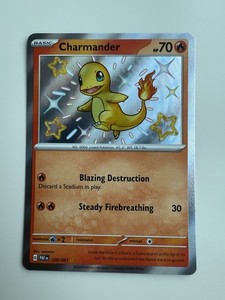 Charmander - 109/091 - Pokemon Paldean Fates Shiny Rare Card NM