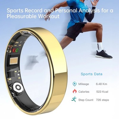 Smart Ring for Men Women Sleep Heart Rate SpO2 Tracker for Android IPhone IP68