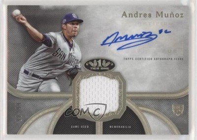 2020 Topps Tier One Relics 98/99 Andres Munoz #T1AR-AM Rookie Auto RC 0a4s