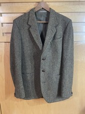 Dunn Co Harris Tweed Men's 100 Wool Tailored Blazer Size 40R Made in Britain