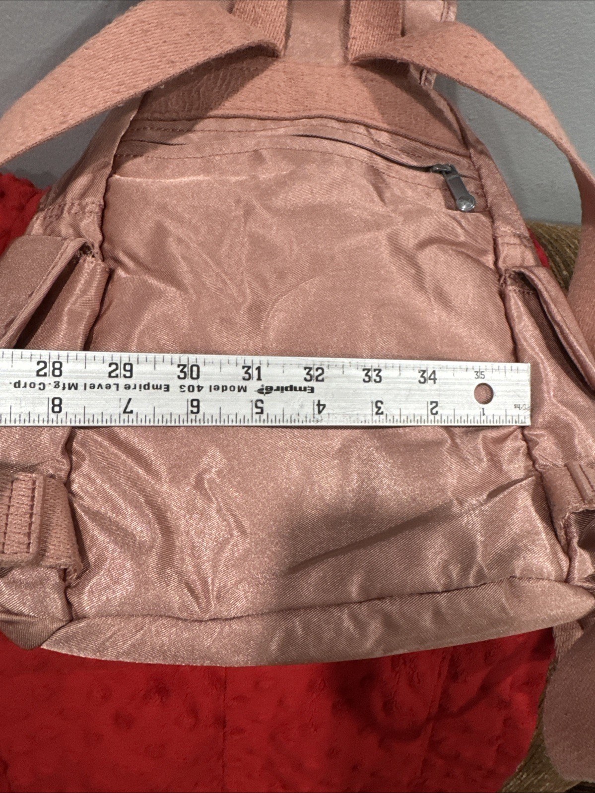 Kipling Backpack With  Multiple pockets Peach - image 9
