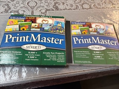 Broderbund PrintMaster Silver 15