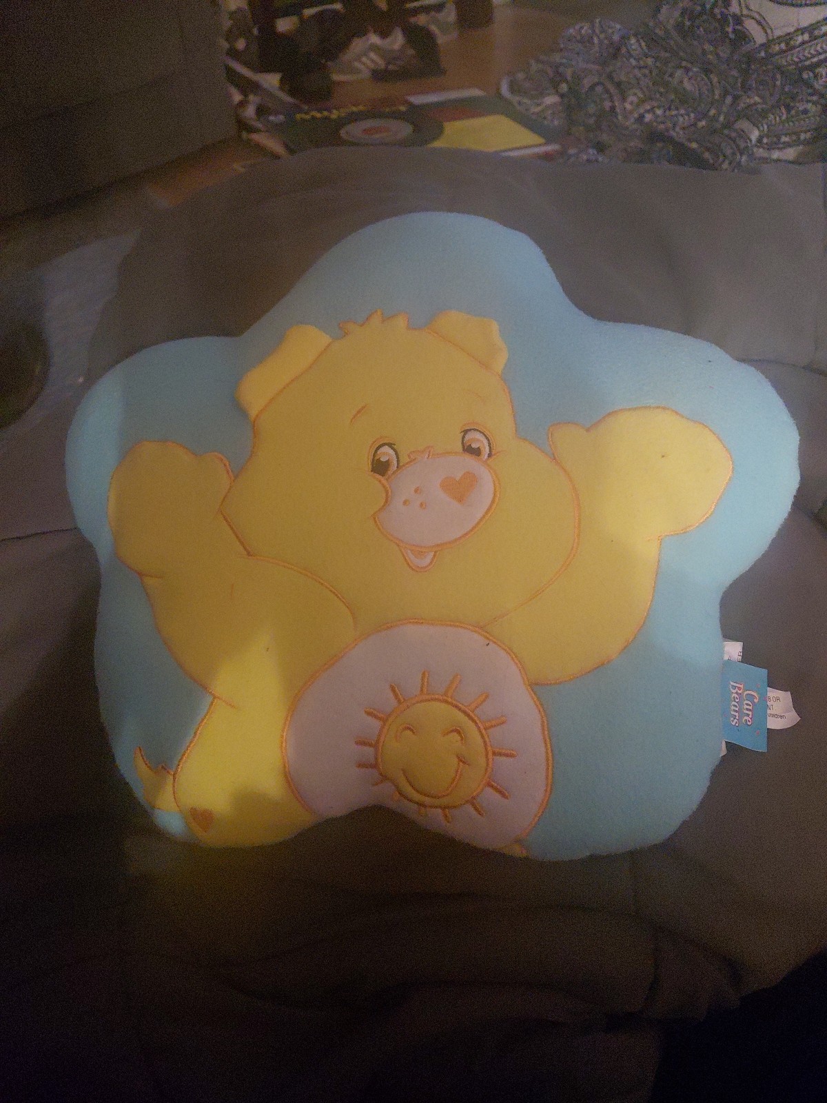 Star Shaped Carebears Funshine Bear Cute Plush Pillow  