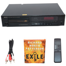 Denon DCD-520 Compact Disc CD Player with Remote and RCA Cable Bundle Tested