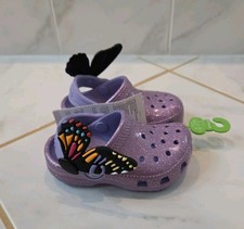 Crocs Classic I Am Butterfly Glitter Clog Lavender Toddler C5 210018-5BN