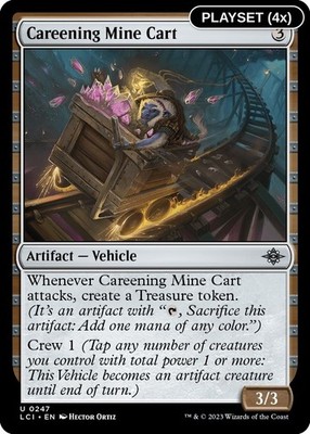 Careening Mine Cart [LCI - 247]-MTG