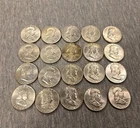 1963-D Franklin Half Dollar in "AG - AU" Condition Ungraded Half Dollar 20 Coins