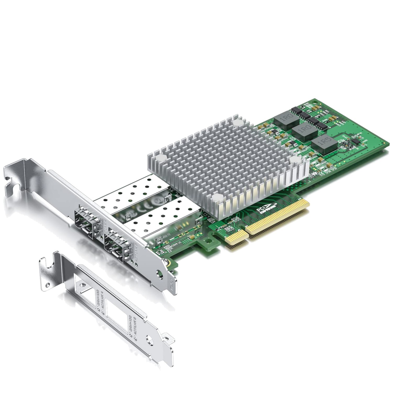 Carte Réseau 10GbE SFP+ Double Port Broadcom pour Studio de Montage Vidéo 4K
