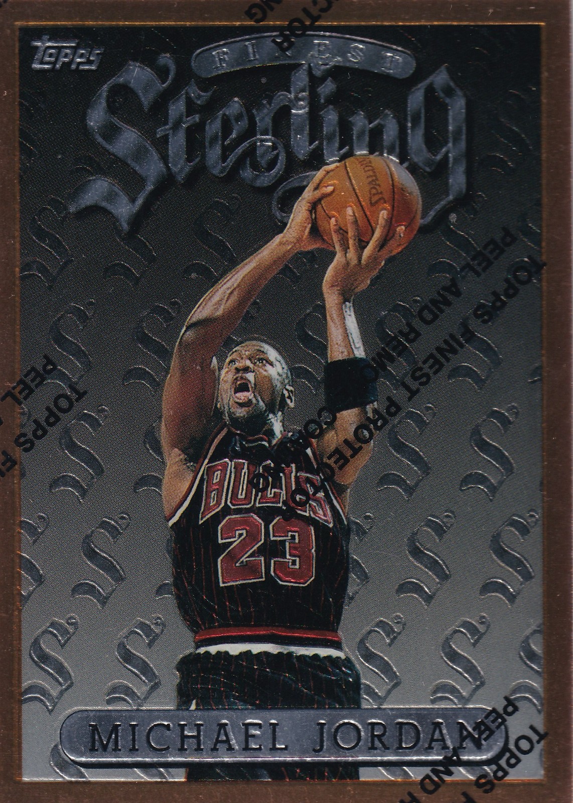 1996-97 Topps Finest - Sterling Bronze Michael Jordan #50 (w/ Coating)
