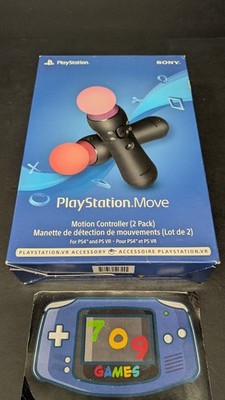 Sony PlayStation 3 / 4 Move Motion Controllers 2 Two Pack PS3 PS4 PS VR