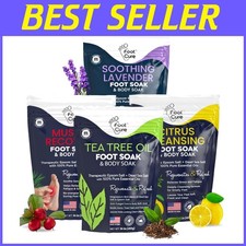 Tea Tree Oil Foot Soak for Athletes - Foot Bath Salts Pack