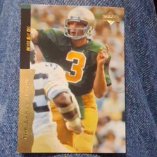 Upper Deck 1995 Joe Montana Never Say Die #5 The Early Years Notre Dame Football