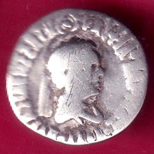 Indo-Greek Kingdom Apollodotus II 1 Drachma silver coin #Z65