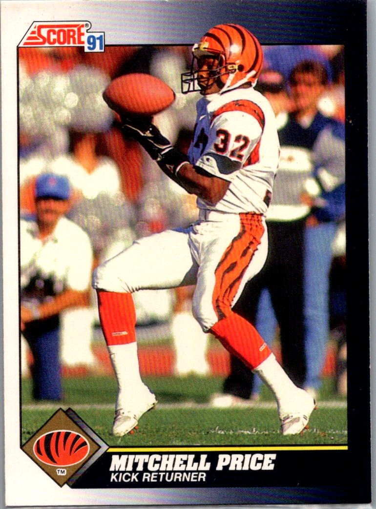 1991 Score #476 Mitchell Price Cincinnati Bengals Rookie
