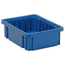 QUANTUM STORAGE SYSTEMS DG91035BL Divider Box,Blue,Polypropylene,12 9AM14