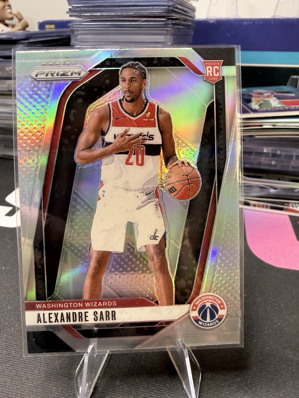 2024-25 Panini Prizm Alexandre Sarr RC Silver Rookie #264 Wizards