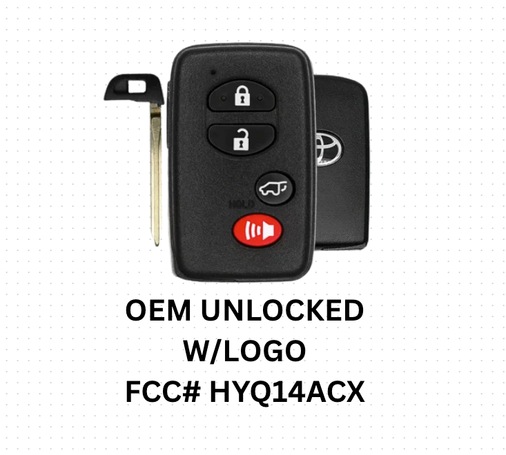OEM LOGO 2009-2015 TOYOTA VENZA SMART KEY  HYQ14ACX