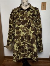 Vintage Cabela's Camo Button Up Long Sleeve Shirt Sz XXL Made In USA