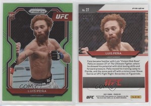 2021 Panini Prizm UFC Neon Green Prizm /75 Luis Pena #27 Rookie RC