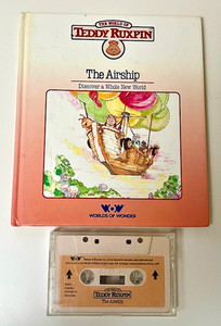 The Airship Teddy Ruxpin Book & Cassette Tape Worlds of Wonder WOW