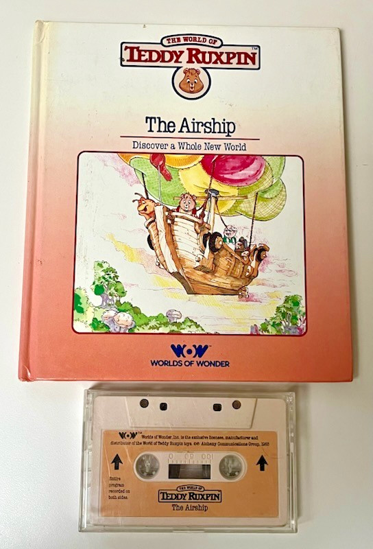The Airship Teddy Ruxpin Book & Cassette Tape Worlds of Wonder WOW