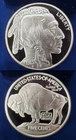 US 1913 Buffalo Nickel 2 Troy Oz 999 Fine Silver Round Coin si429
