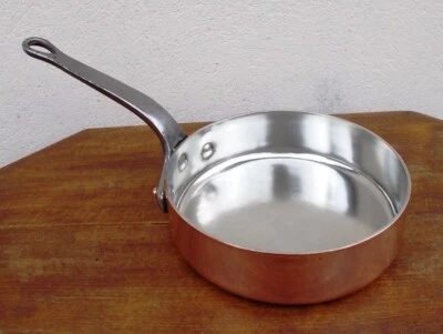 Sauteuse cuivre étamé alimentaire extra d 20 cm MADE IN FR ANCE 4.37 Lb, TBE - Photo 1/4
