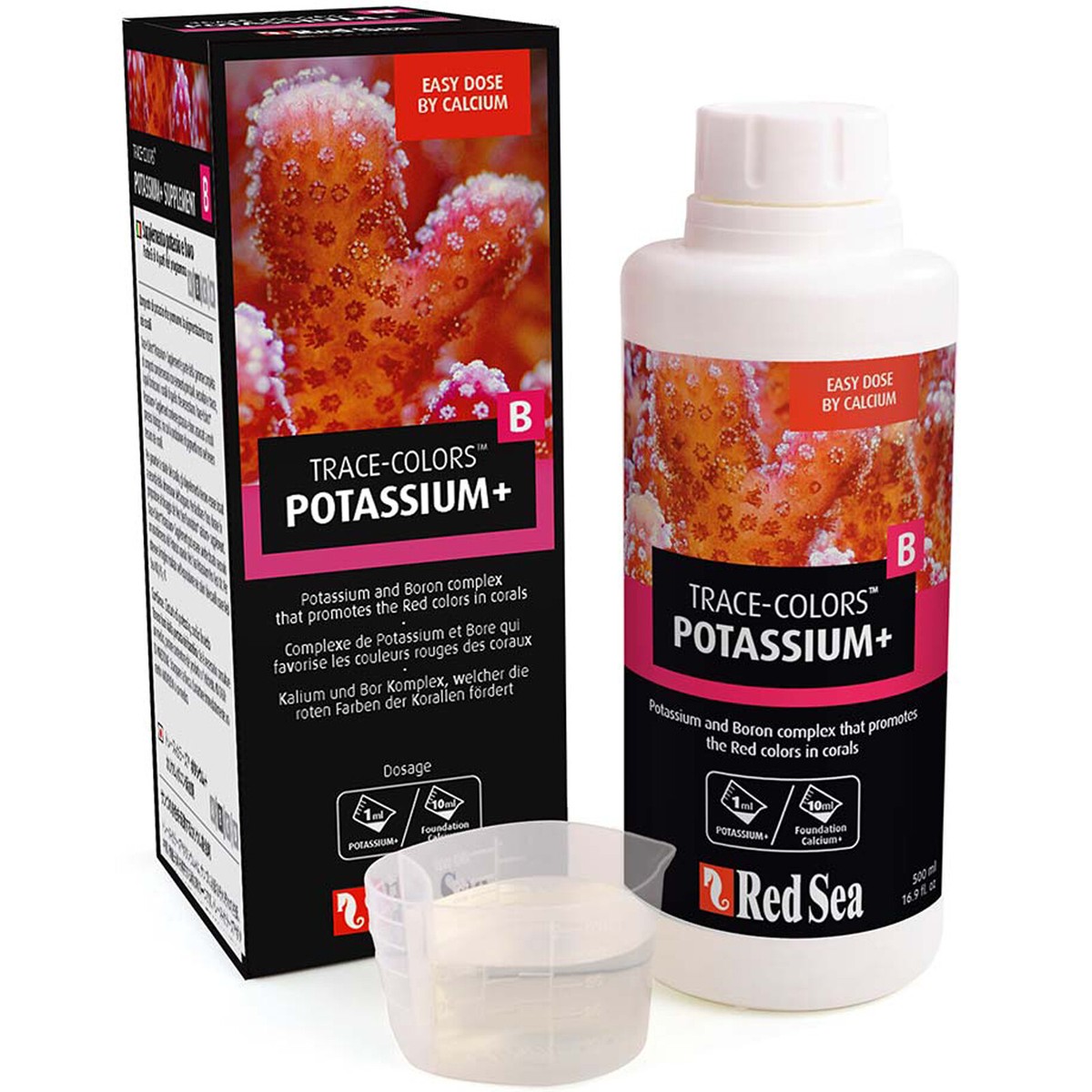 Red Sea Trace Colors ABCD Pro Pack 4x 500mL Complete Coral