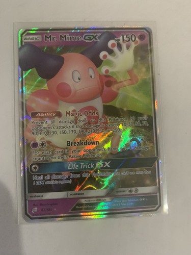 Pokémon Karte Mr. Mime GX – 67/181 Ultra Rare | Team Up Set, NM/M Zustand