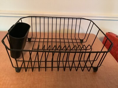 Rubbermaid Dish Drainer Stores Vintage Coated Wire Rubbermaid