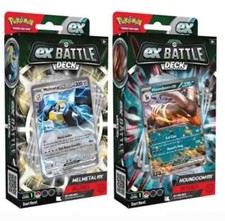Set of 2 - 1 of Each - Melmetal and Houndoom ex Battle Deck Pokemon TCG Sealed