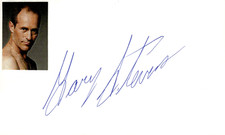 Gary Stevens Signed Auto 3x5 Index Card