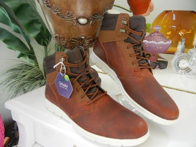 TIMBERLAND GRAYDON HIGH TOP COGNAC BROWN FULL GRAIN LEATHER  display picture 1