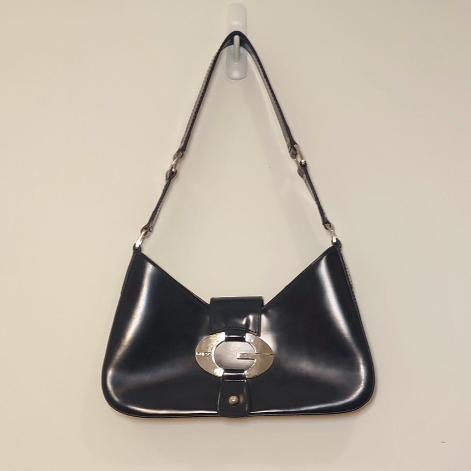 Guess Women's Black Faux Leather Shoulder Bag eBay