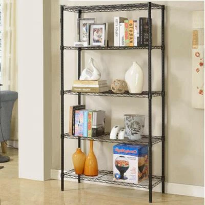 FCH 3/4/5 Tier Wire Shelving Rack Metal Shelf Adjustable Home-saving Garage Storage