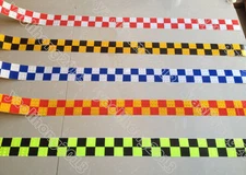 2"X118" Chequer Night Reflective Safety Warning Conspicuity Tape Strip Sticker