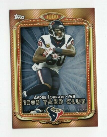 2013 Topps Football 1000 Yard Club ANDRE JOHNSON HOUSTON TEXANS #4