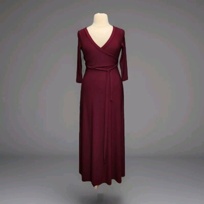 chinese dress ladies Burgundy Red Satin Maxi Evening Dress FREYA main image 1