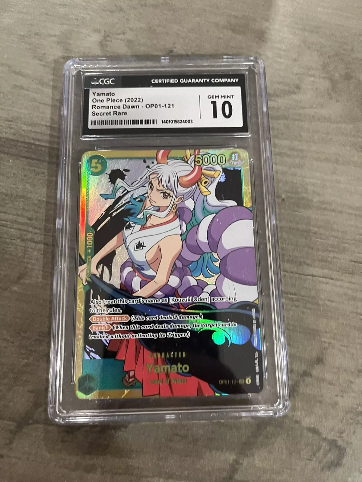 Yamato 2022 Romance Dawn #OP01-121 Secret Rare Price Guide