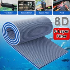 1 ROLL BLUE BONDED AQUARIUM FILTER MEDIA PAD 19" X 16" FILTER FIBER FLOSS